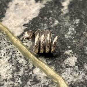 Authentic & Retired Pandora Moments Silver Snake Bracelet Charm 925